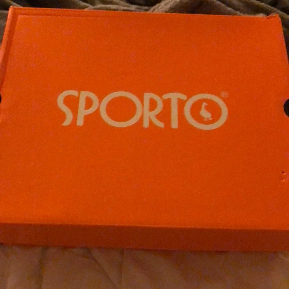 Black Sporto boots worn only once in original box